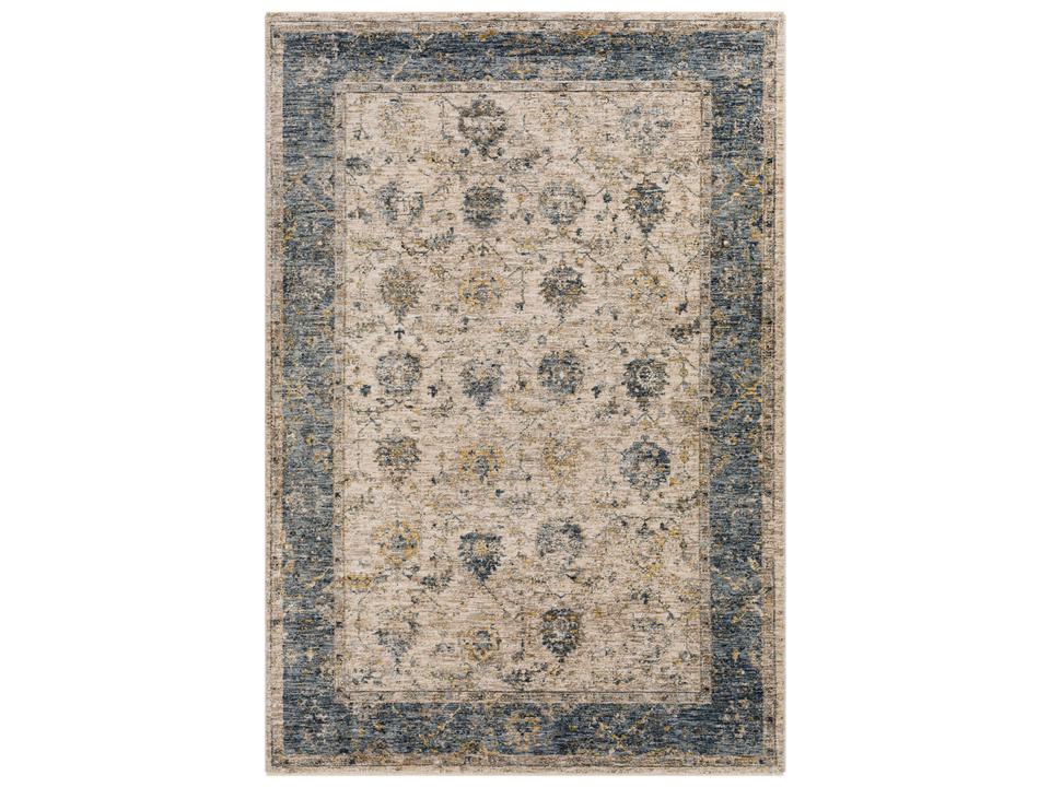 Mirabel Bordered Area Rug with Traditional Floral Pattern