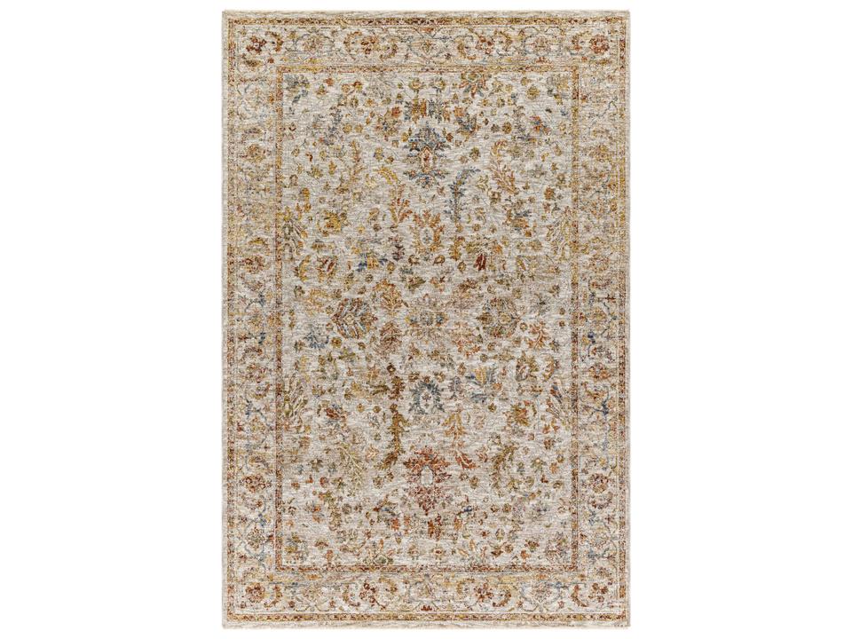 Livabliss Mona Lisa Machine Woven Polyester Area Rug with Fringe