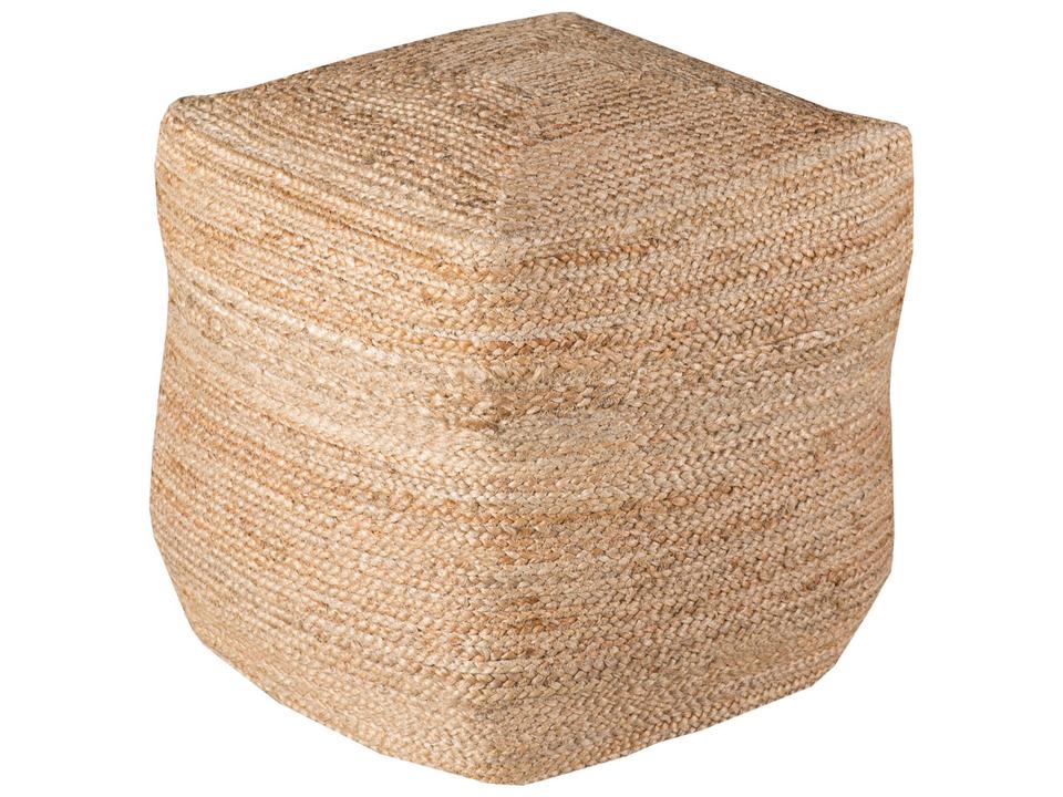 Jute Tan Square Ottoman from the Jute Collection