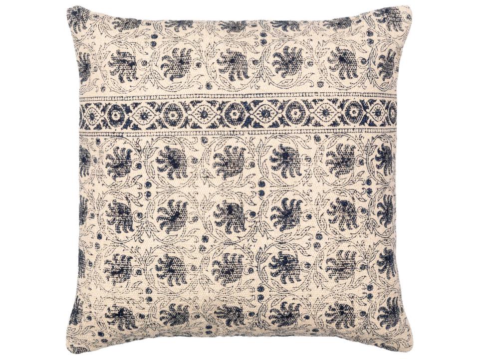 Prisha Cotton Decorative Pillow with Block Print Design