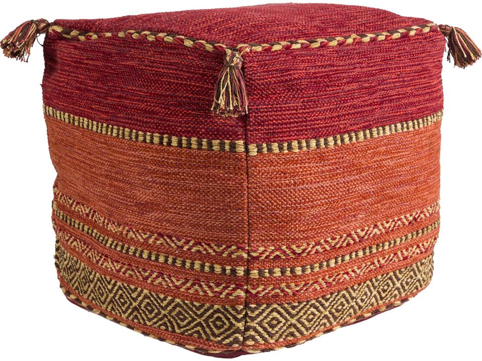 Trenza Brown Upholstered Ottoman