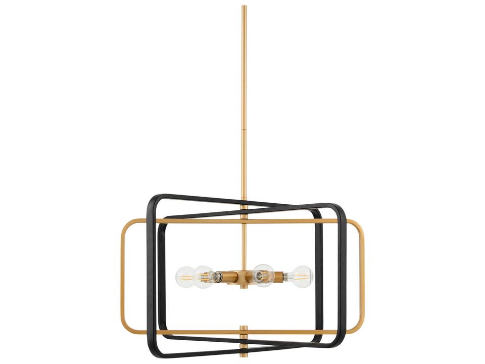 Zamora 1-Light Black Geometric Chandelier