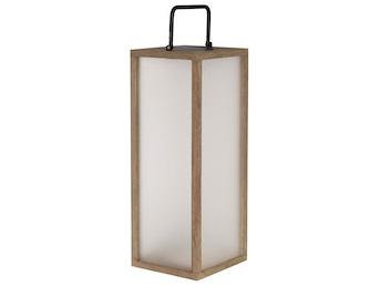 Traditon 2.0 10-Light Wood Lantern in Weathered Teak