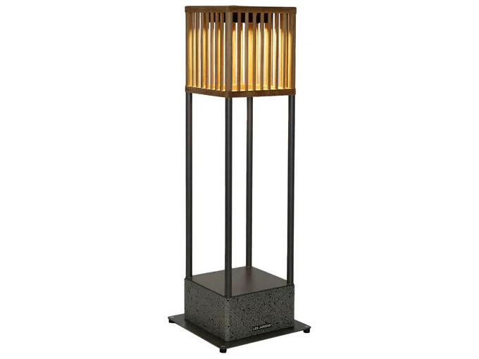 Ojai 10-Light Outdoor Floor Light in Teak and Graphite