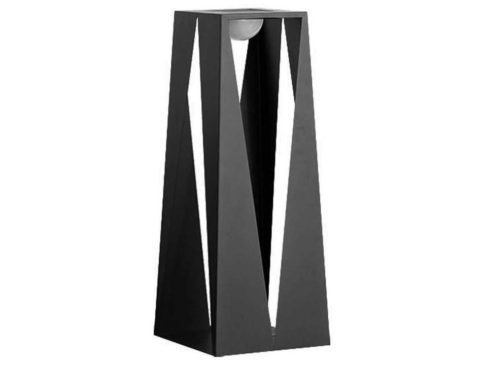 Teatree 50 Inch 10-Light Solar LED Outdoor Floor Lamp in Graphite