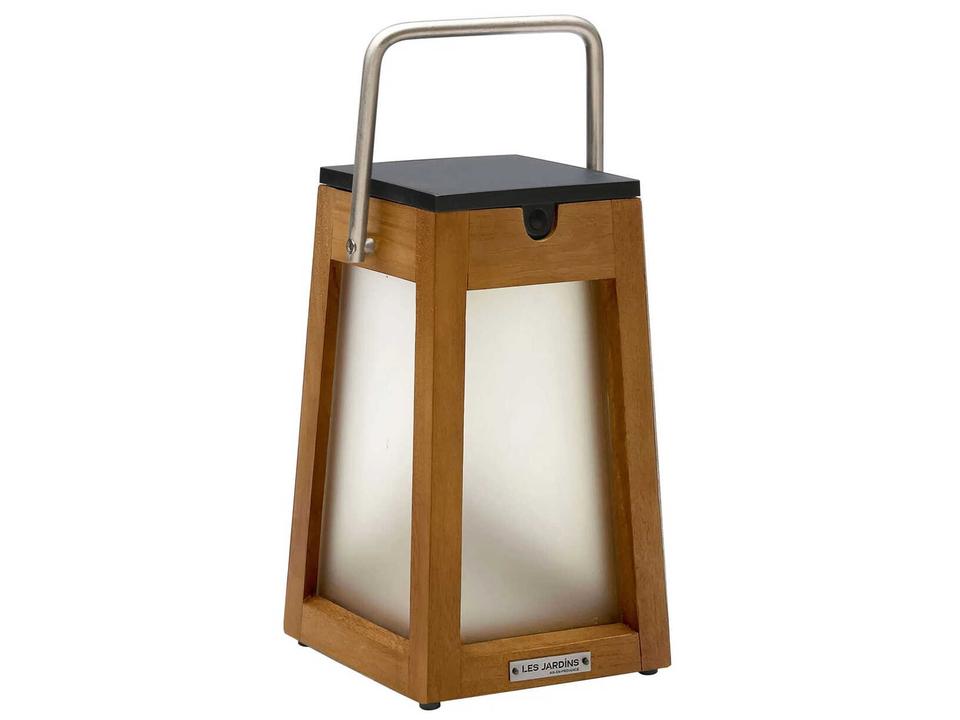 Tecka 5-Light Teak Solar Outdoor Lamp