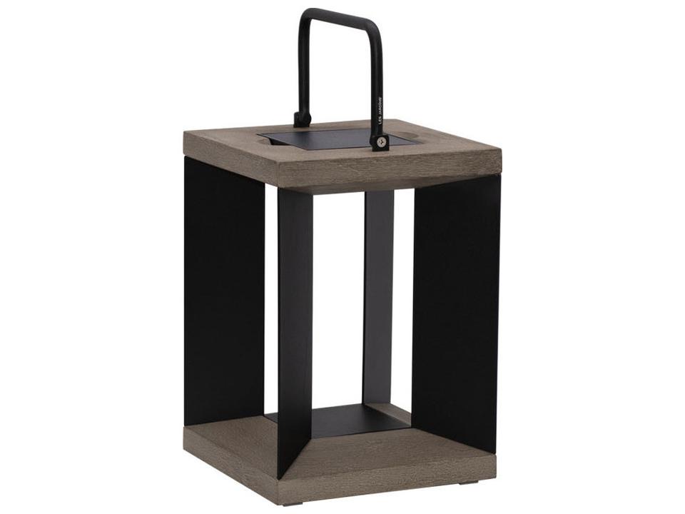 Blade 2.0 10-Light Outdoor Lamp in Weathered Teak and Black Aluminum