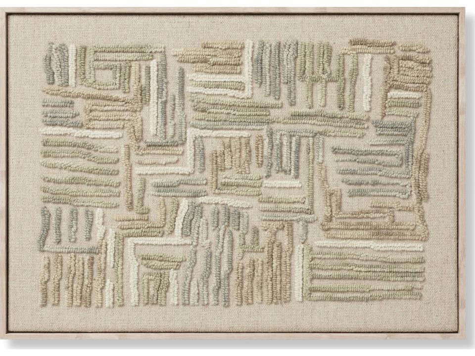 Loloi Ivory / Green Wall Art 3D Wall Art