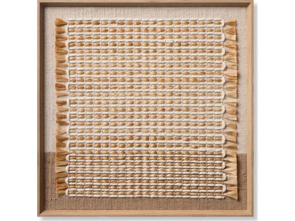 Shenandoah Square Wall Art in Beige and Brown