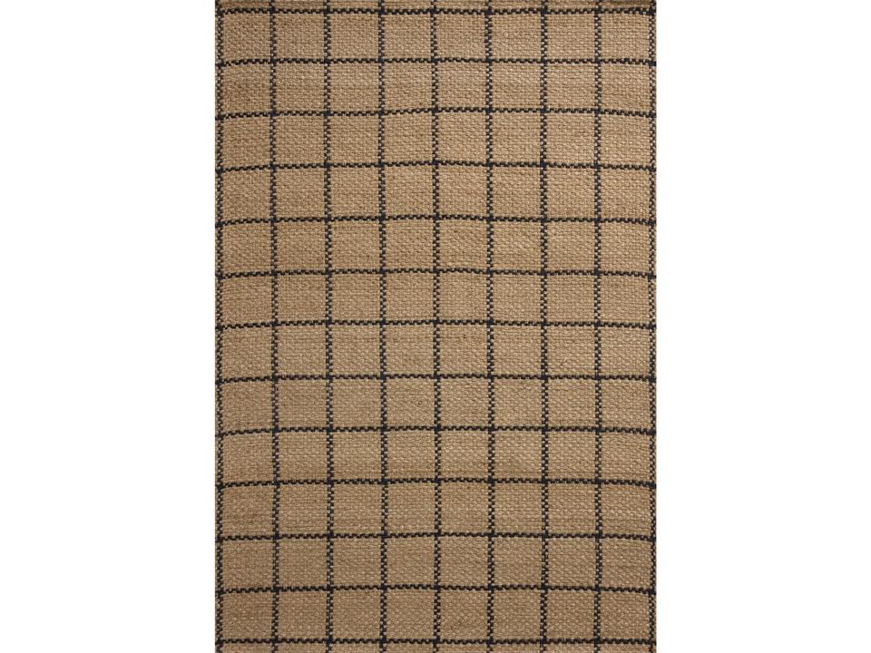 Chris Loves Julia Fletcher Geometric Runner Area Rug in Natural Black