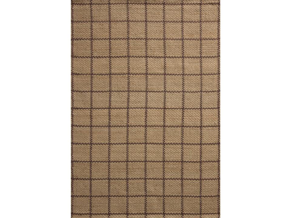 Chris Loves Julia Fletcher Geometric Jute Area Rug in Natural Brown