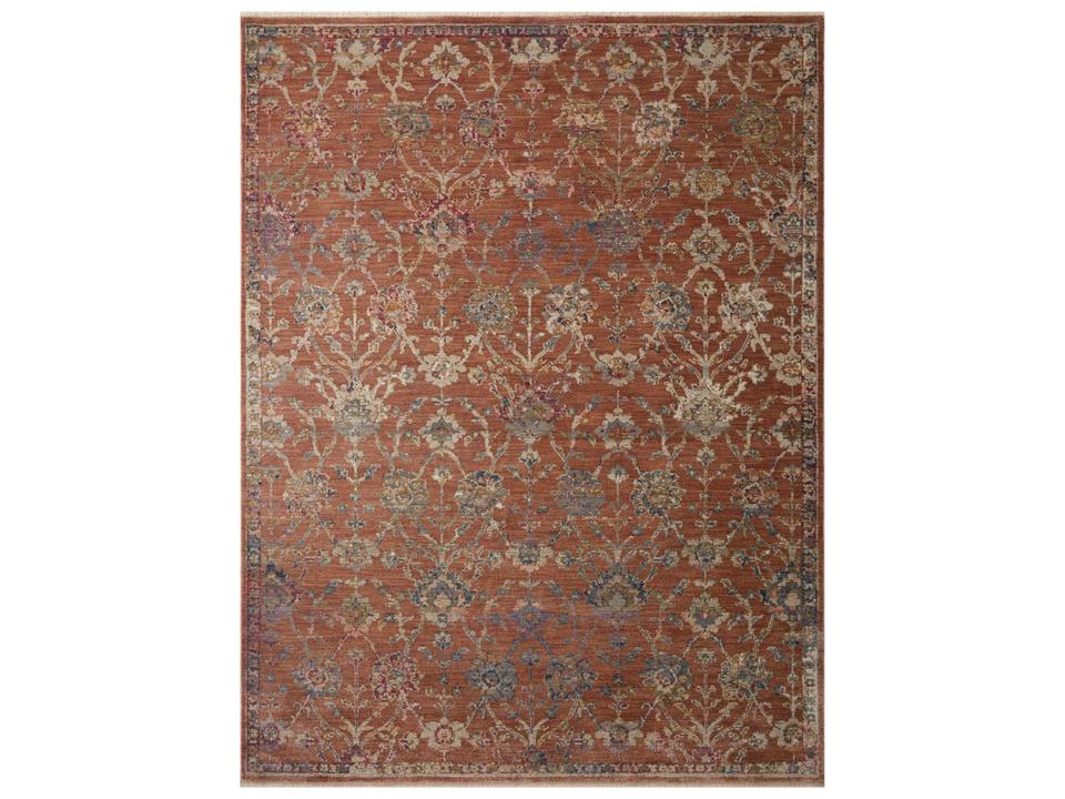 Giada 11'6" x 15'6" Terracotta Multi Traditional Area Rug