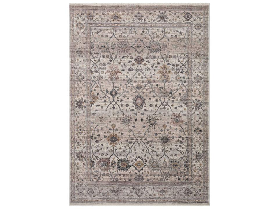 Lyra Bordered Area Rug with Watercolor Palette