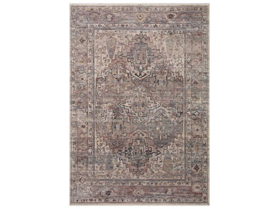 Lyra Power-Loomed Polyester Area Rug with Watercolor Palette