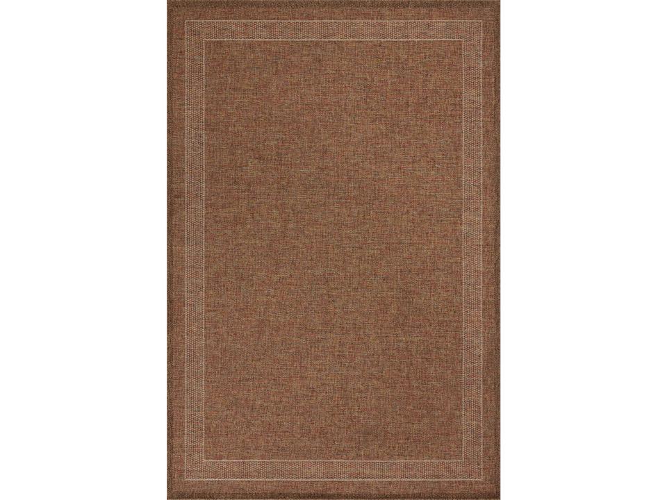Merrick Bordered Runner Area Rug in Cinnamon Multi