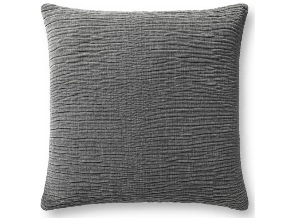 Grey 22" x 22" Pillow Cover