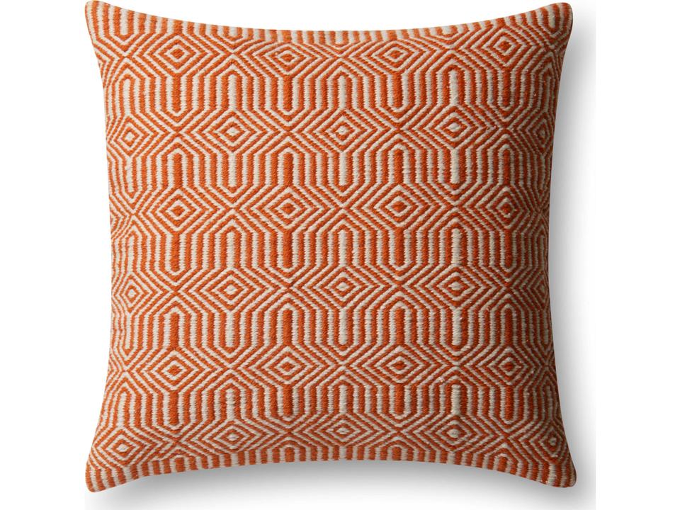 Orange / Ivory Pillow