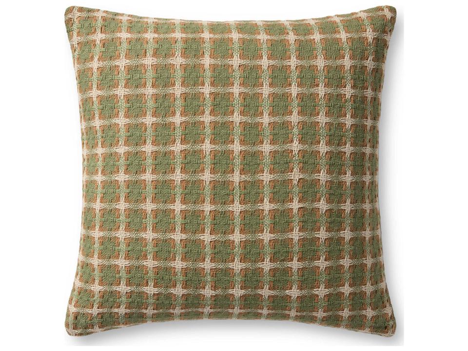 Green Multicolored 20" x 20" Pillow