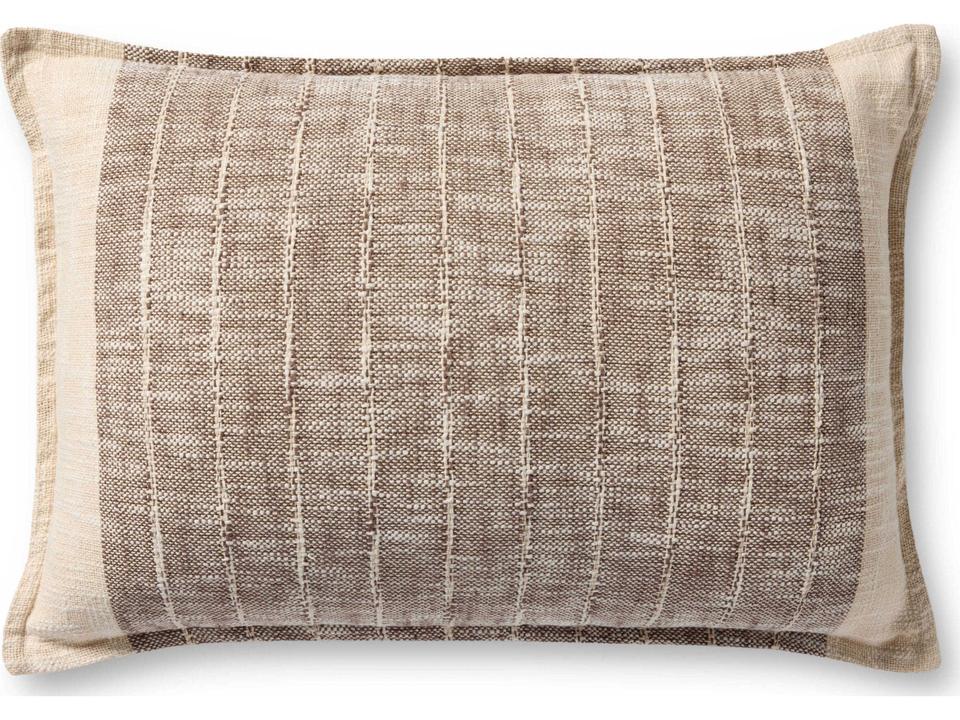 Brown Ivory 26" x 16" Pillow