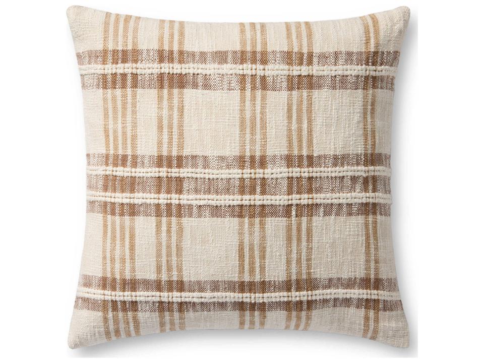 Tan Multicolored 22" x 22" Pillow