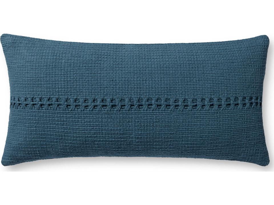 Chris Loves Julia Harvey Blue Pillow