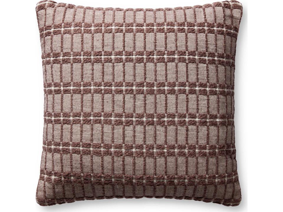 Chris Loves Julia Poe Burgundy Pillow