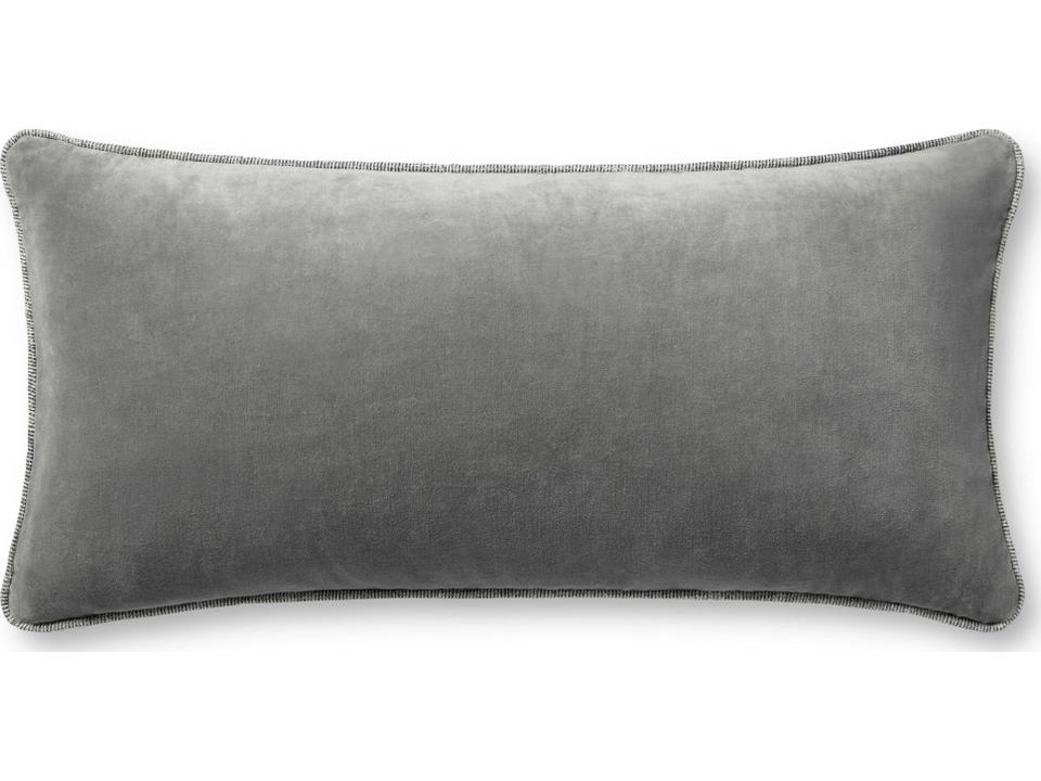 Chris Loves Julia Liza Grey Pillow