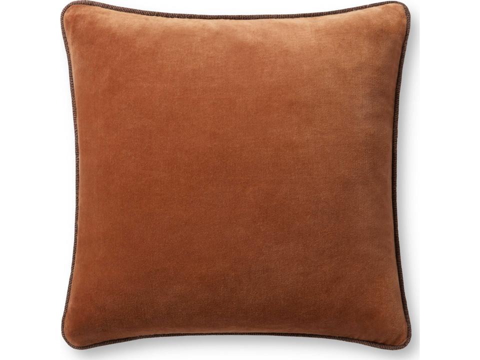 Chris Loves Julia Liza Rust Pillow
