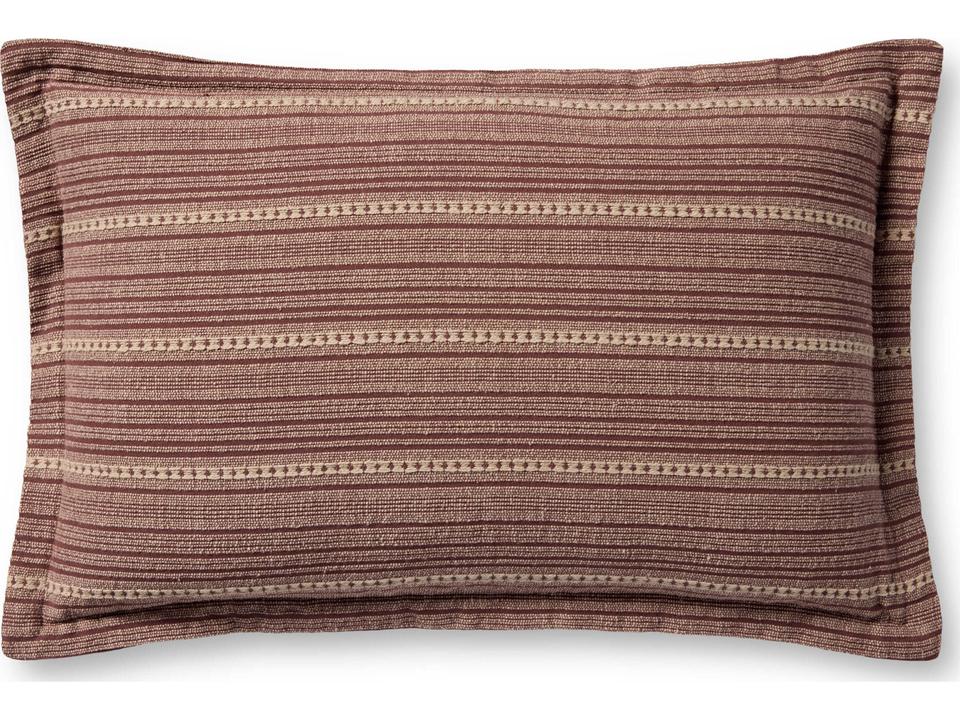 Chris Loves Julia Howie Wine Natural Pillow