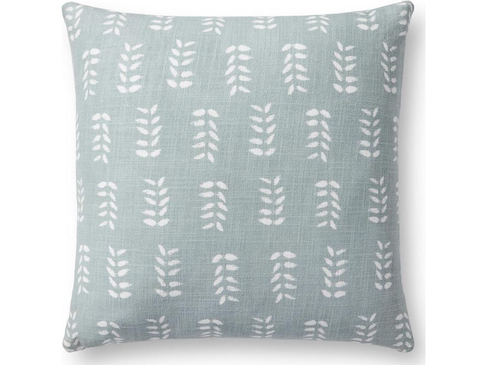 Chris Loves Julia Tully Light Blue Pillow
