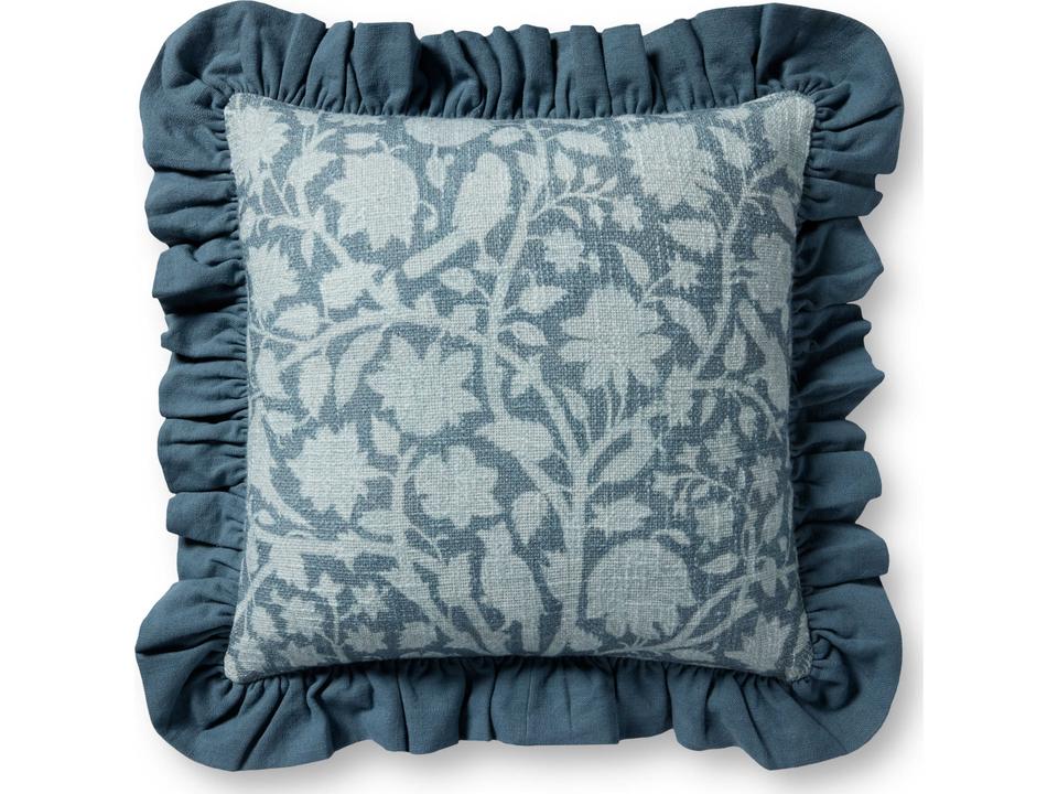 Chris Loves Julia Kathleen Blue Pillow