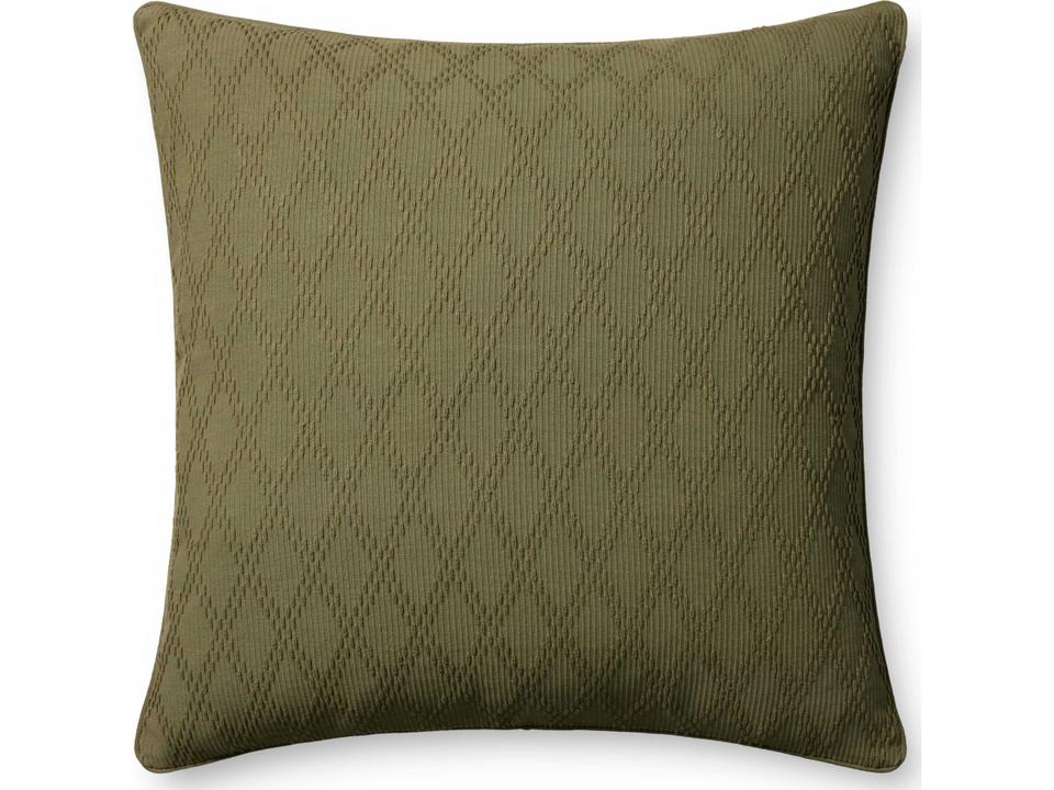 Chris Loves Julia Cary Green Pillow