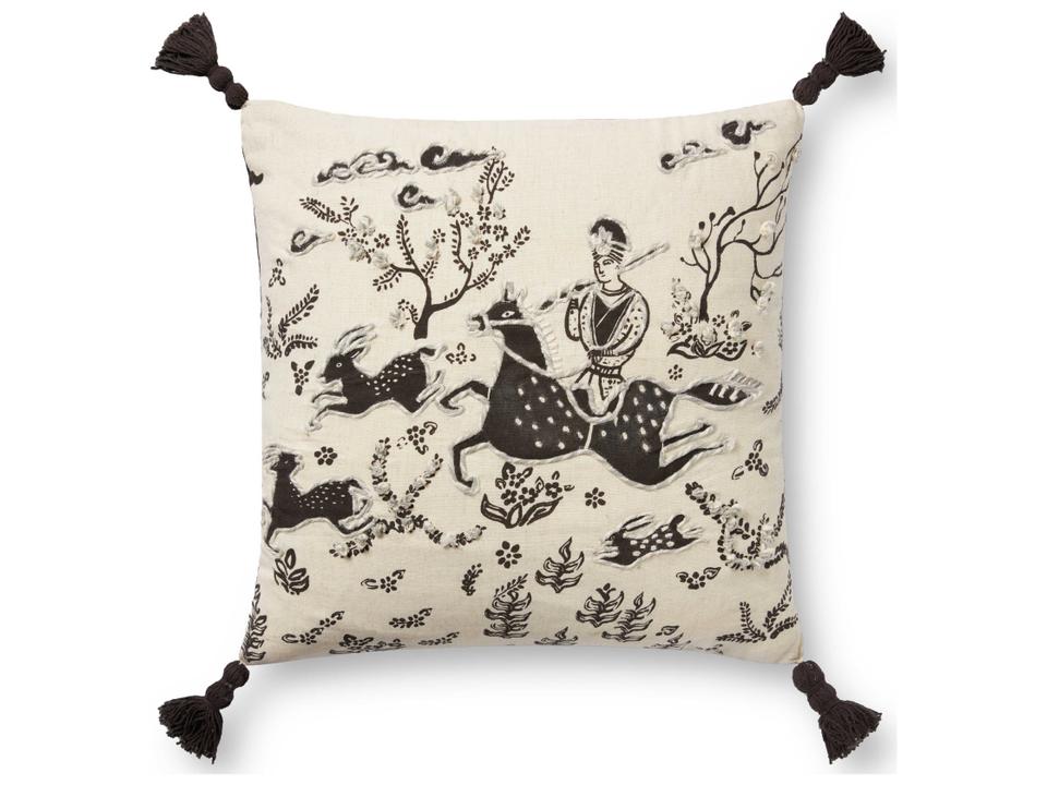 Ivory / Black Pillow