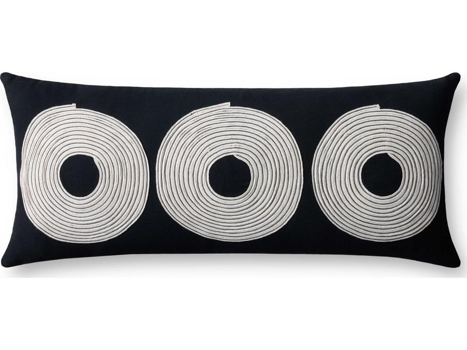Black Natural 27" x 12" Pillow