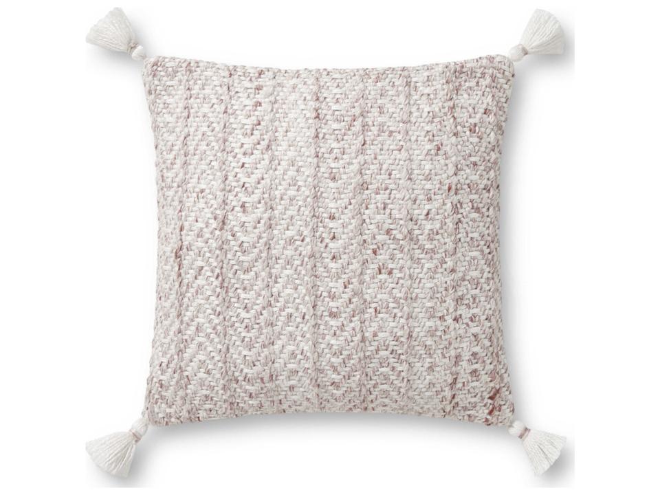 Blush / Natural 18" x 18" Pillow