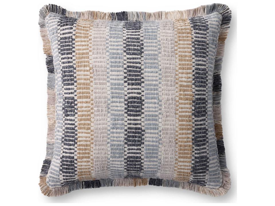 Blue Multicolored 22" x 22" Pillow