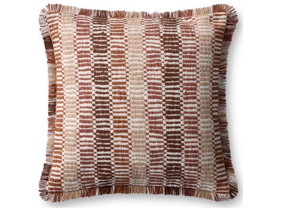 Orange Multicolored 22" x 22" Pillow