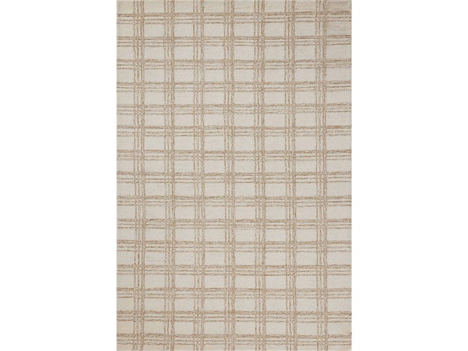 Polly POL-12 Hand-Tufted Wool Jute Area Rug in Cream Sand