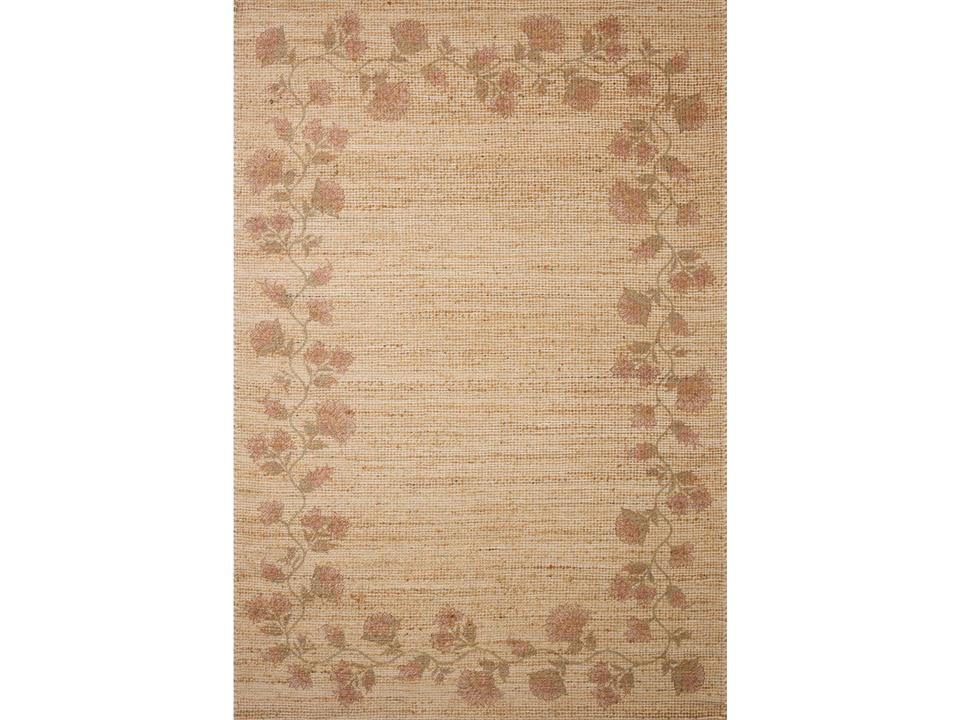 Chris Loves Julia Rue Floral Handwoven Area Rug Natural Multi