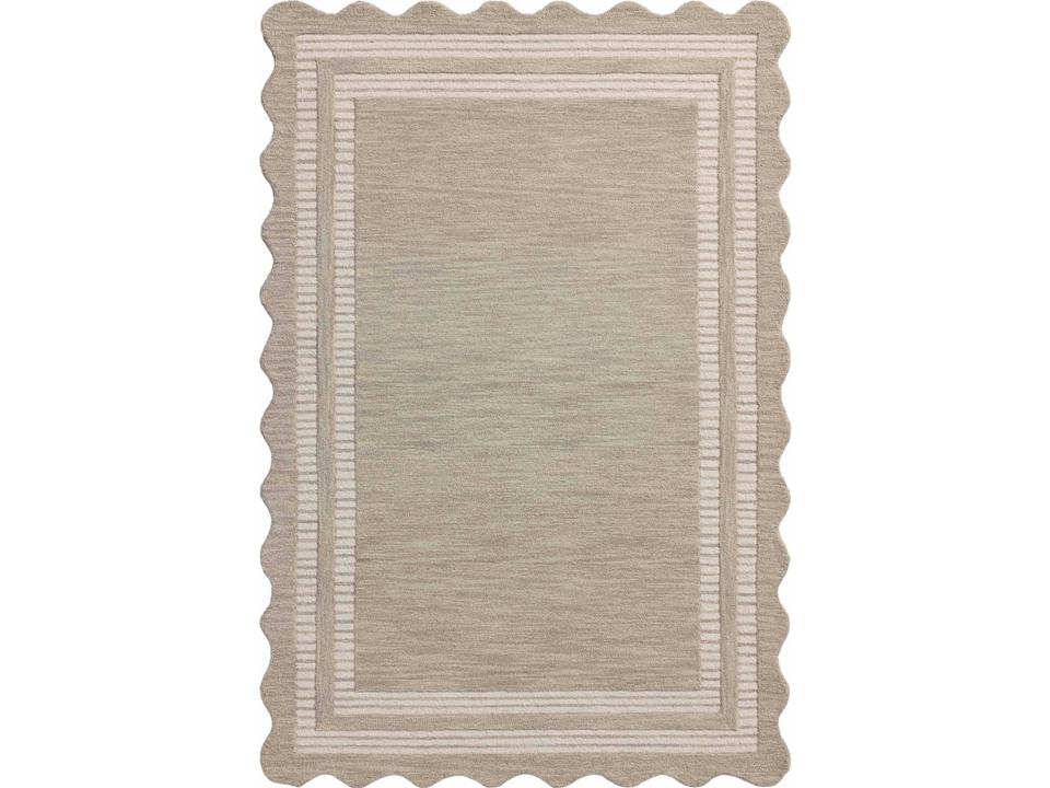 Chris Loves Julia Scottie Hand-Tufted Wool Runner Rug Fog Ivory