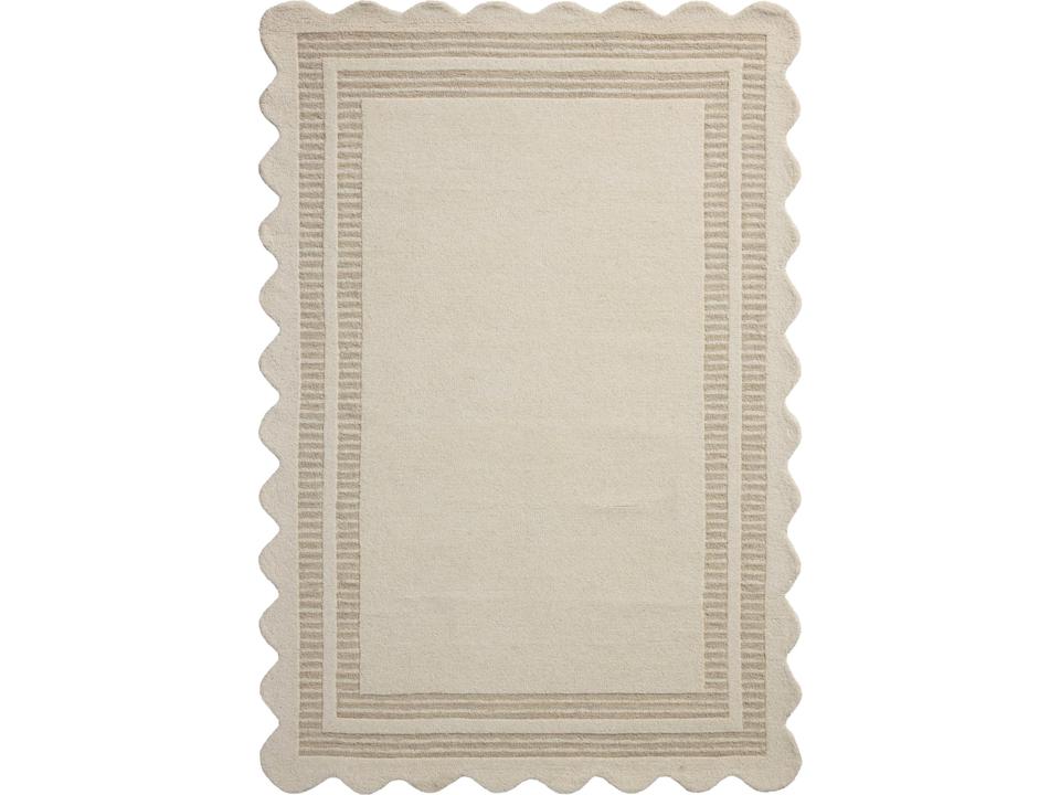 Scottie SCO-01 Hand-Tufted Wool Area Rug in Ivory Grey