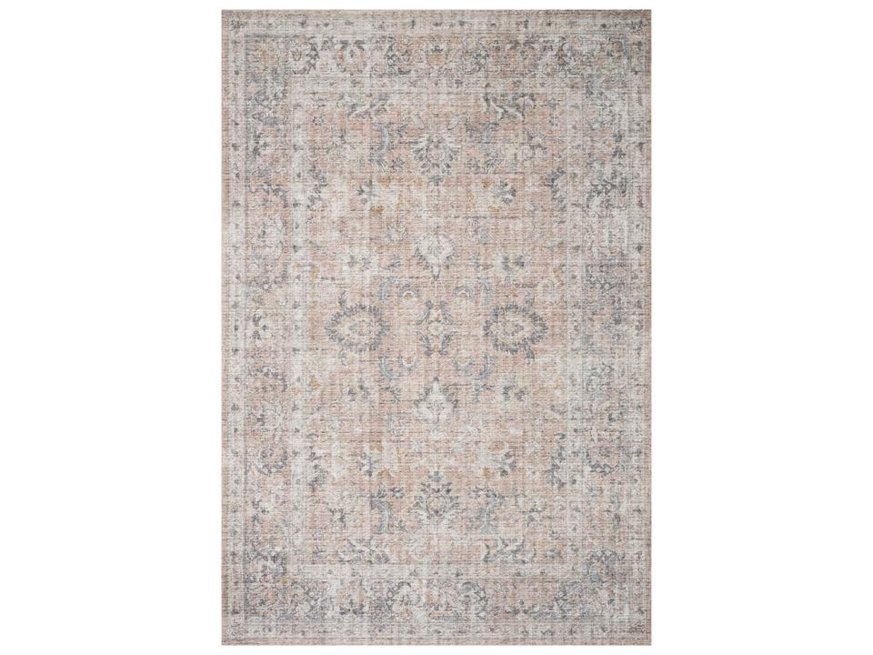 Skye Bordered Runner Area Rug with Vintage Design