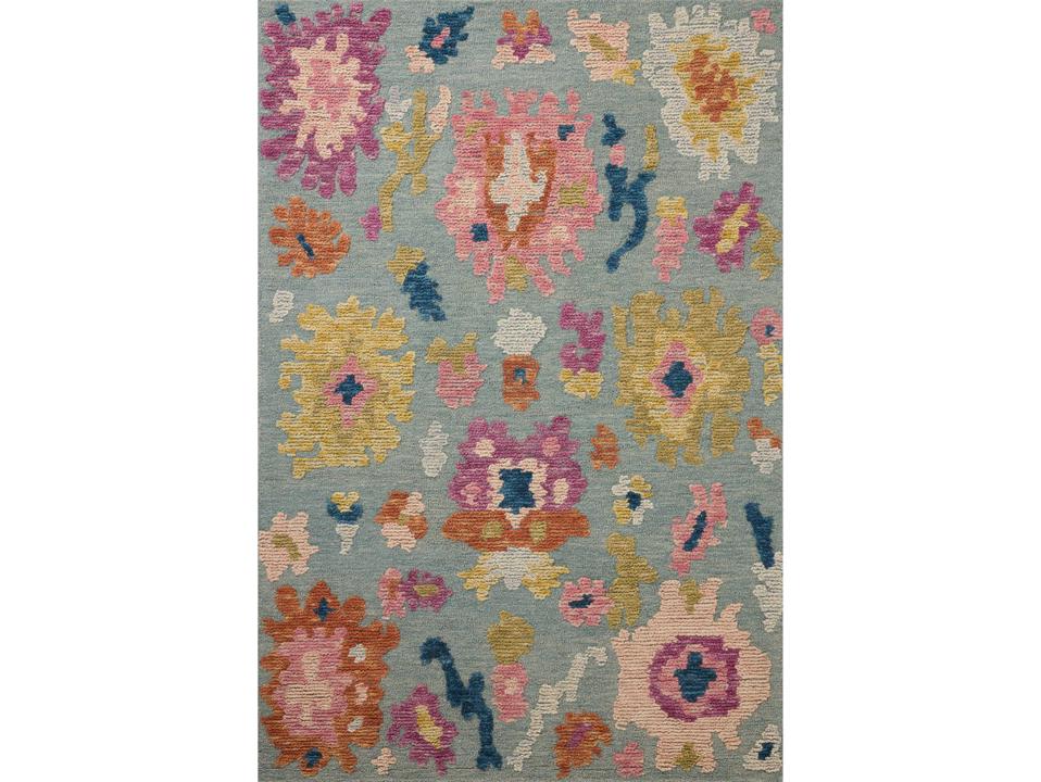 Tilly Hand-Tufted Wool Runner Rug in Spa Multi
