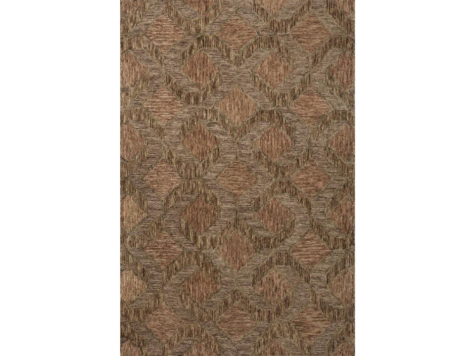 Varena VAR-03 Rust Bark Hand Tufted Wool Area Rug