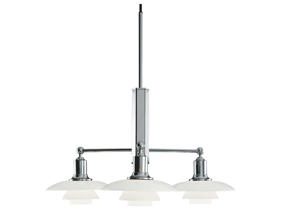 PH-2/1 3-Light High Lustre Chrome Plated Chandelier