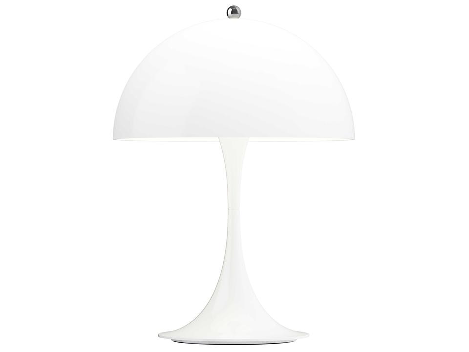 Panthella 250 Portable LED Table Lamp in Opal White by Verner Panton