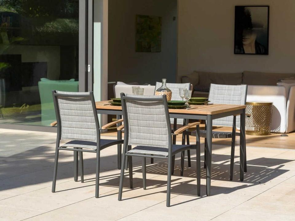 Topaz Aluminum Dining Set