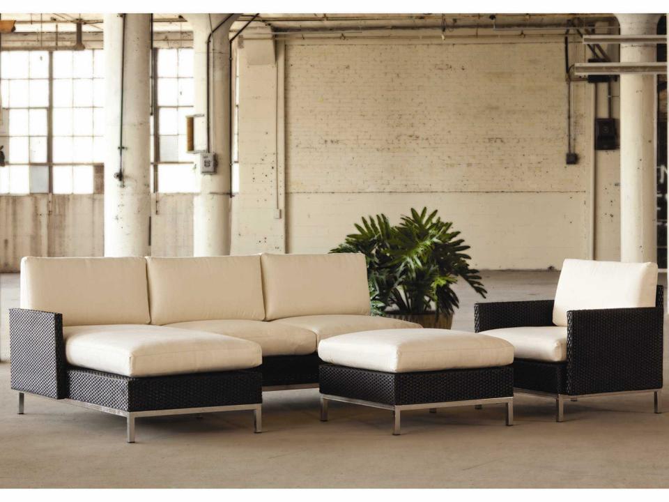 Elements Wicker Cushion Patio Lounge Set