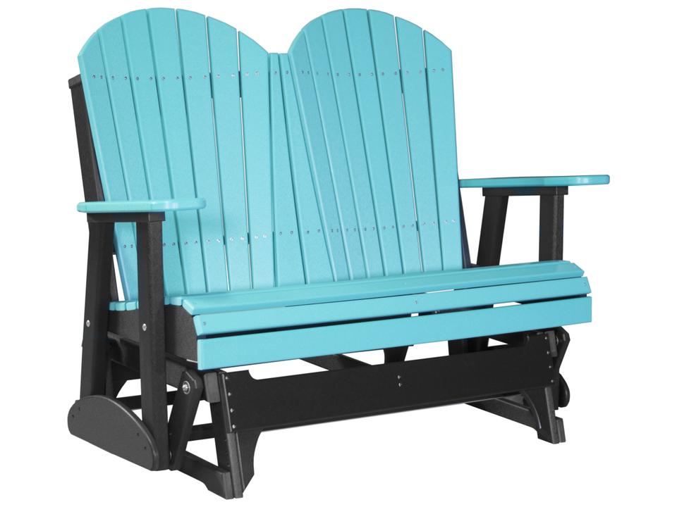 Adirondack 4 Foot Poly Glider Loveseat