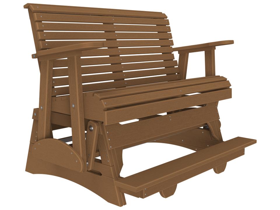 Recycled Plastic Plain Counter Height Outdoor Glider